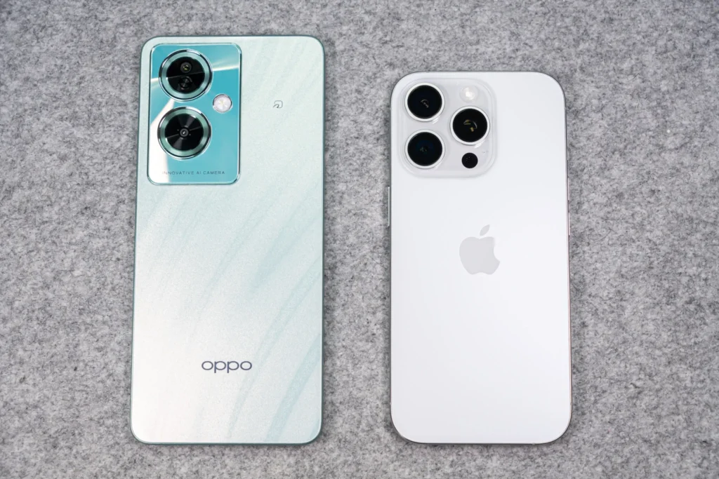 OPPO A79 5GとiPhone 16 Pro