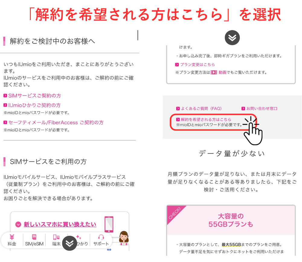 IIJmio解約_4