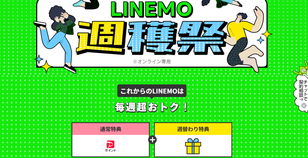 linemo キャンペーン